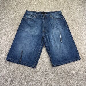 Dash Jeans Men's Blue Denim Baggy Shorts Size 36 Bermuda